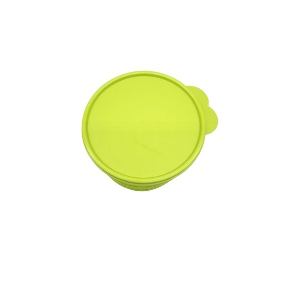 Tupperware 4-Piece Set 700ml Round Containers With Green Lids - Picture 2 of 4